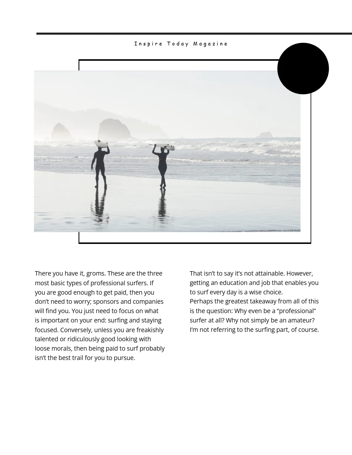 Free Minimalist Magazine Template to Edit Online