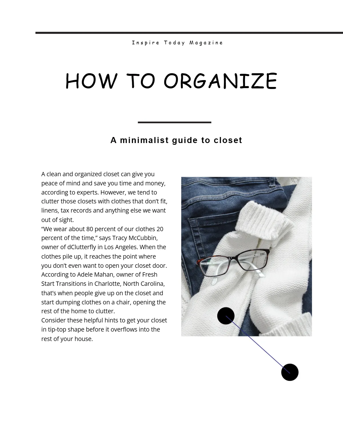 Free Minimalist Magazine Template to Edit Online