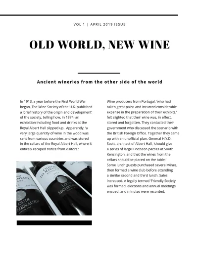Free Minimalist Magazine Template to Edit Online