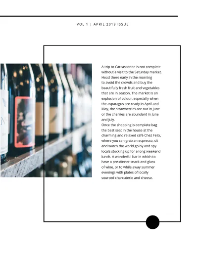 Free Minimalist Magazine Template to Edit Online
