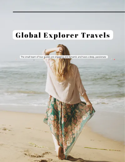 Free Minimalist Magazine Template to Edit Online