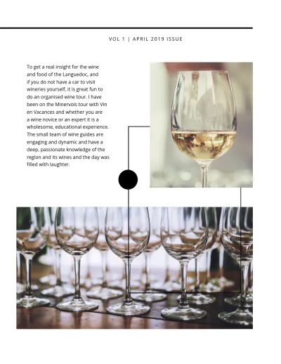 Free Minimalist Magazine Template to Edit Online