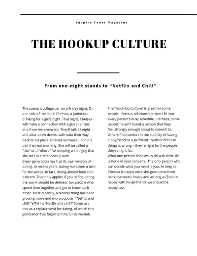 Free Minimalist Magazine Template to Edit Online