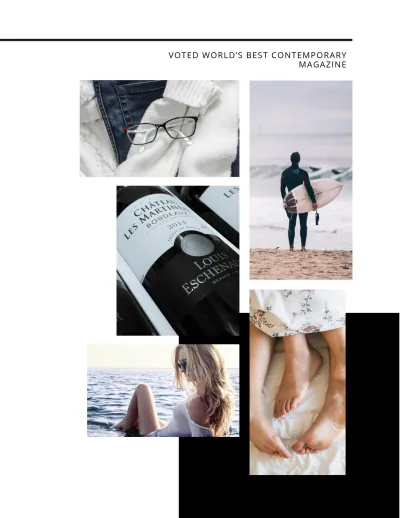 Free Minimalist Magazine Template to Edit Online