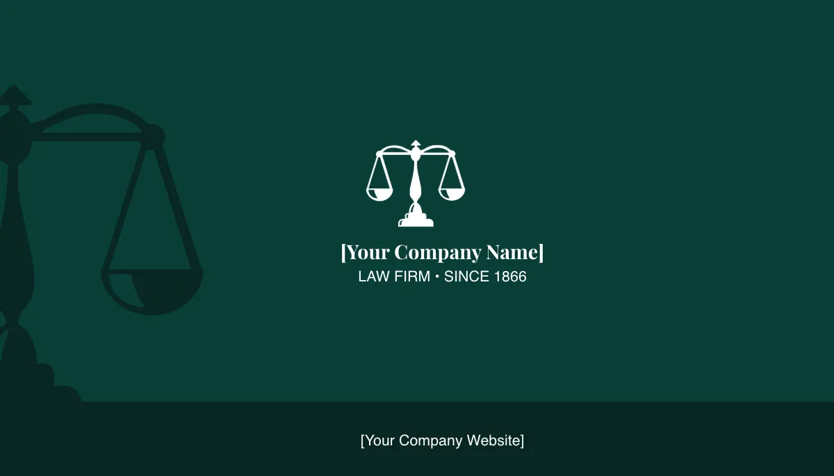 Free Law Business Card Template to Edit Online