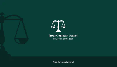 Free Law Business Card Template to Edit Online