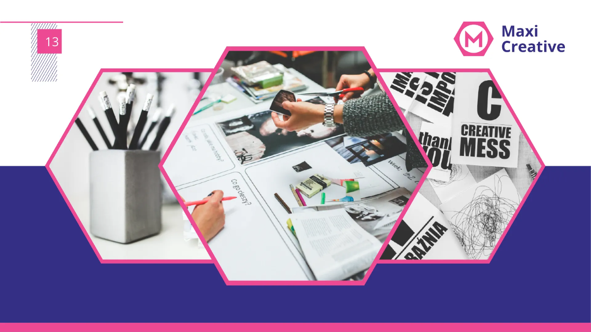 Free Creative Agency Presentation Template to Edit Online