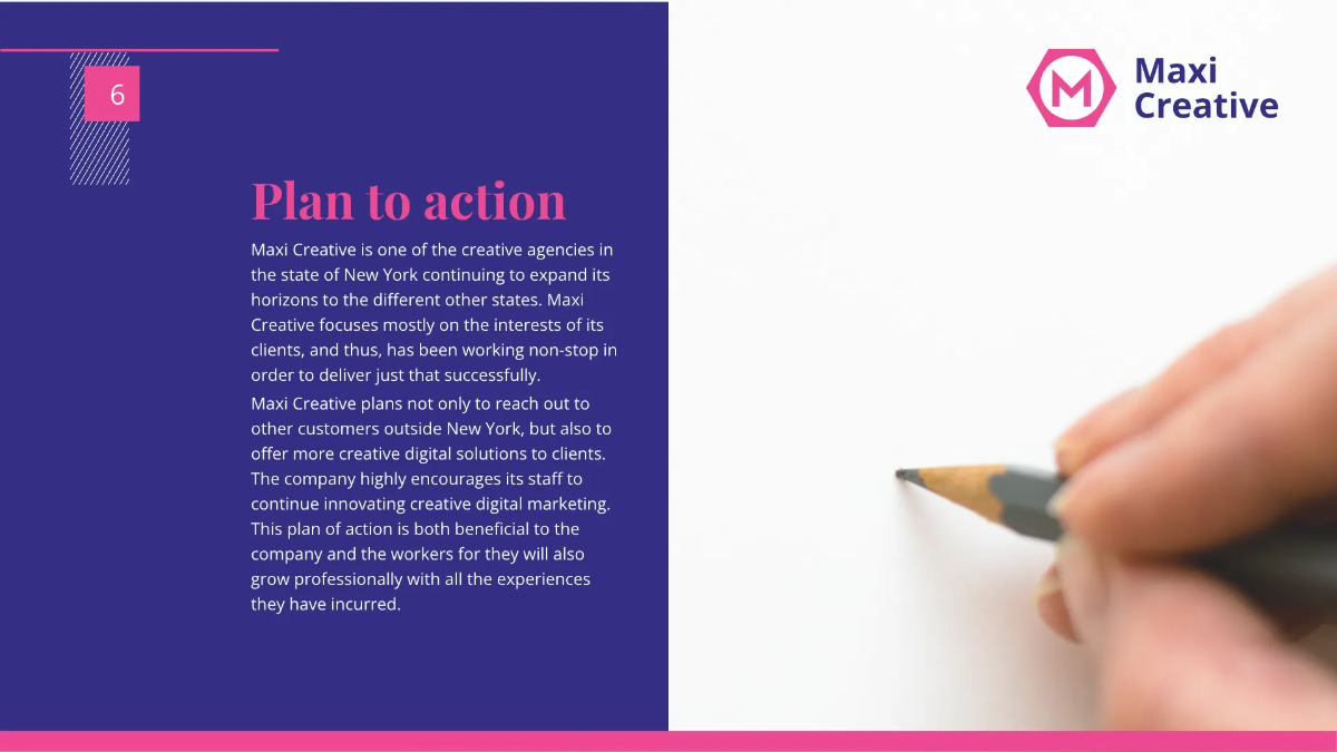 Free Creative Agency Presentation Template to Edit Online