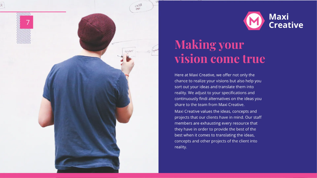 Free Creative Agency Presentation Template to Edit Online