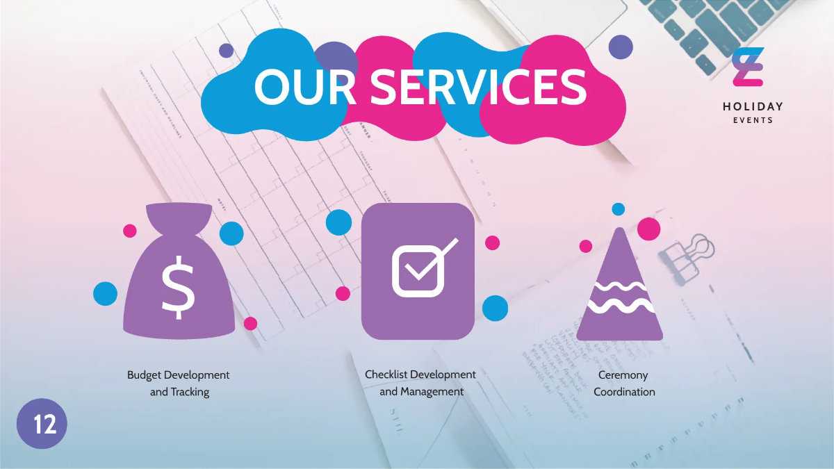 Free Event Planner Presentation Template to Edit Online