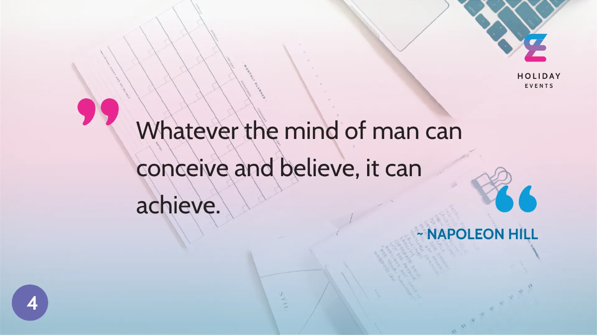 Free Event Planner Presentation Template to Edit Online