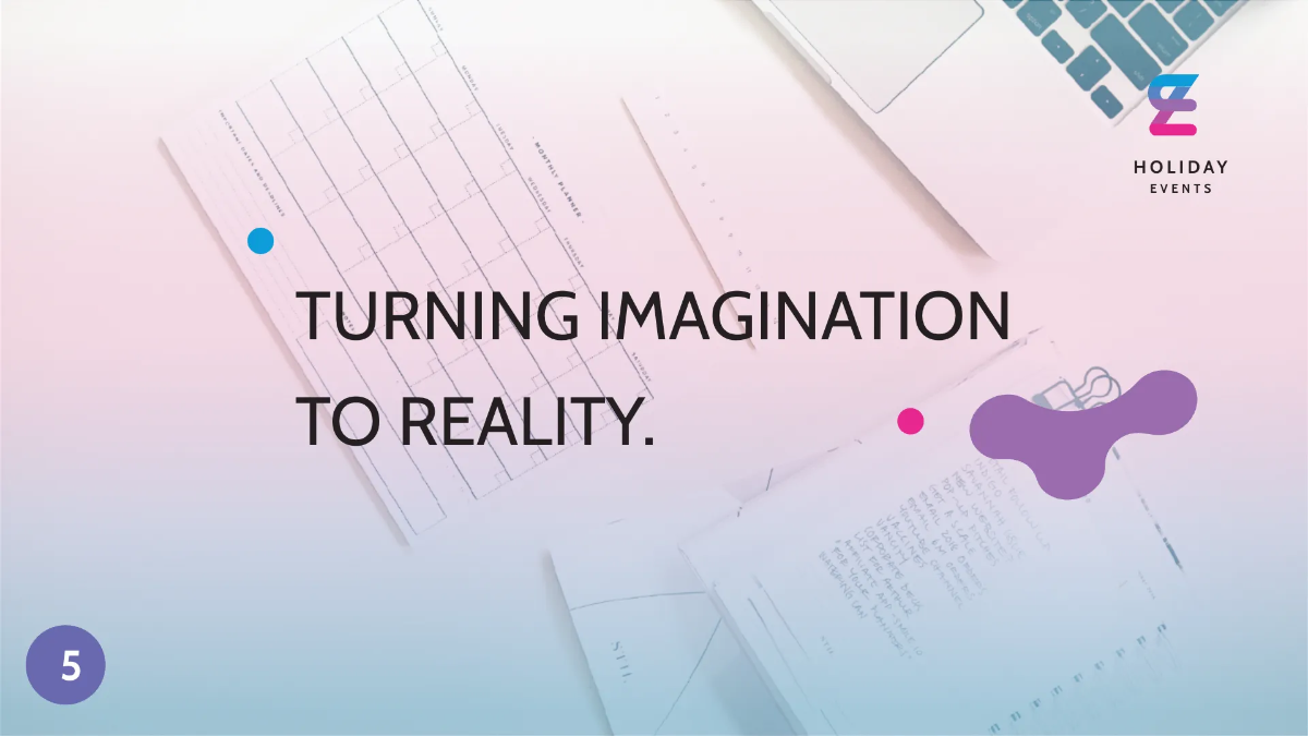 Free Event Planner Presentation Template to Edit Online