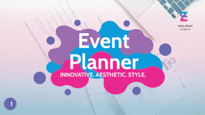 Free Event Planner Presentation Template to Edit Online