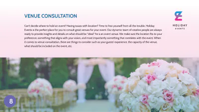 Free Event Planner Presentation Template to Edit Online
