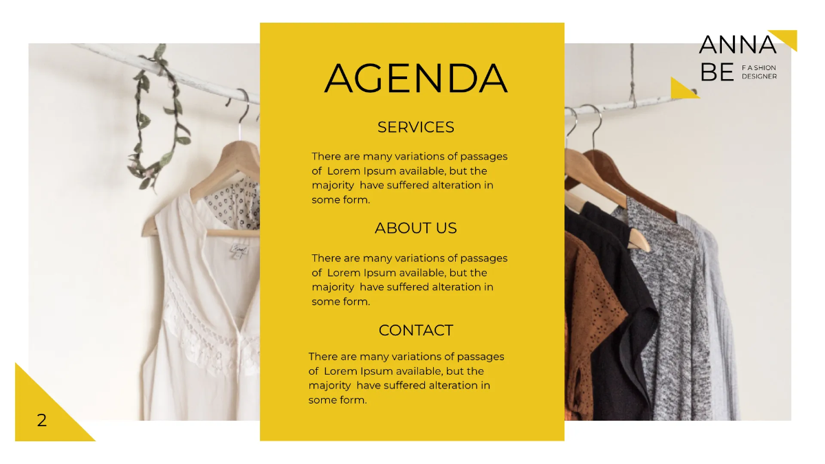 Free Fashion Designer Presentation Template to Edit Online