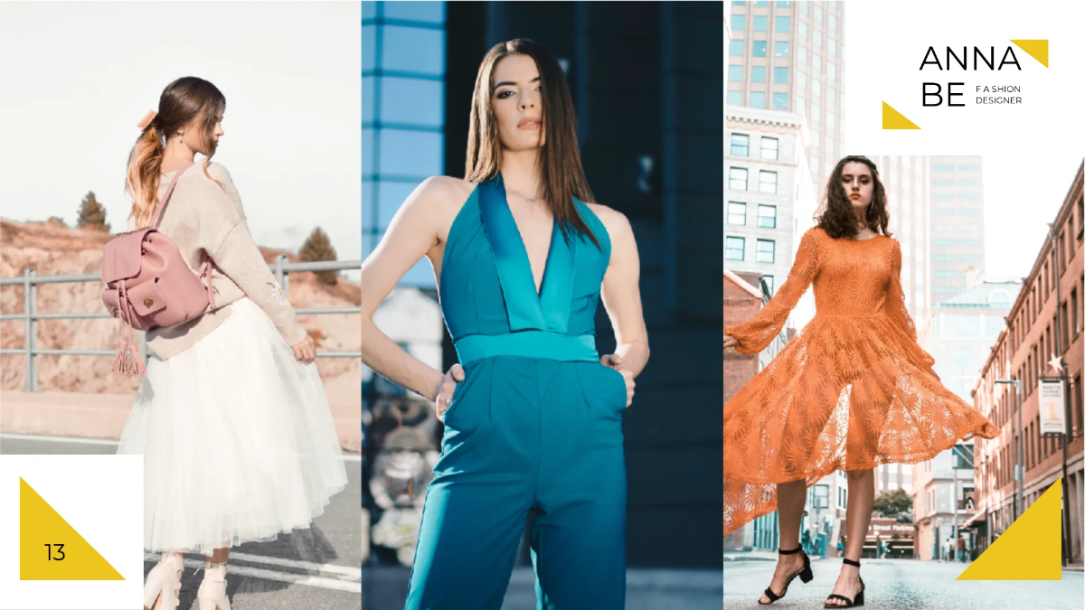 Free Fashion Designer Presentation Template to Edit Online