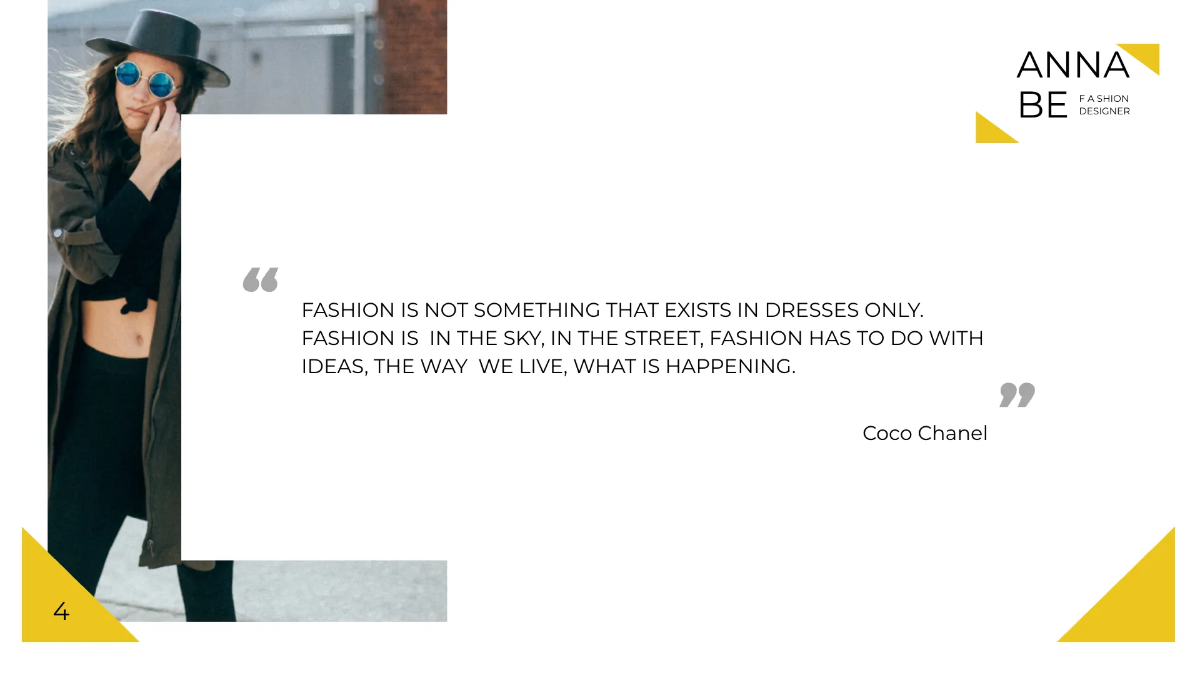 Free Fashion Designer Presentation Template to Edit Online