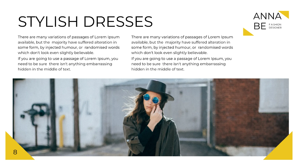 Free Fashion Designer Presentation Template to Edit Online