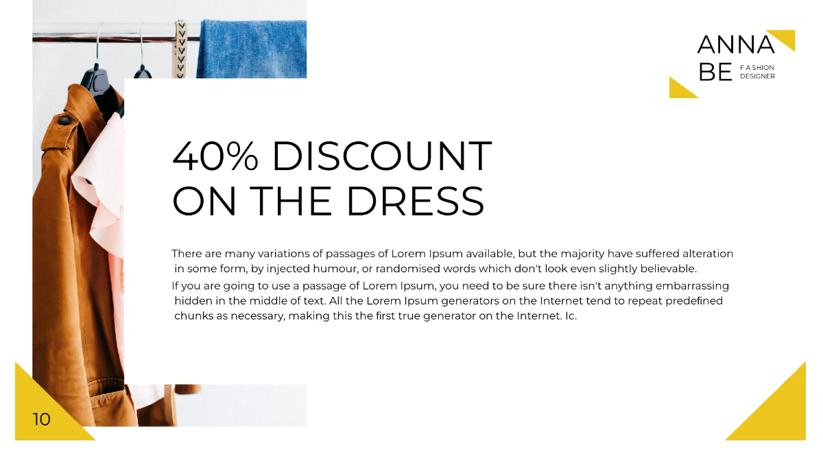 Free Fashion Designer Presentation Template to Edit Online