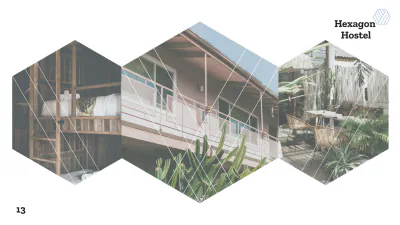 Free Hexagon Hostel Presentation Template to Edit Online