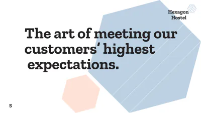 Free Hexagon Hostel Presentation Template to Edit Online