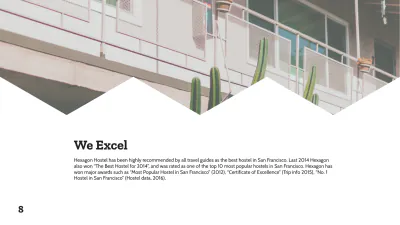 Free Hexagon Hostel Presentation Template to Edit Online