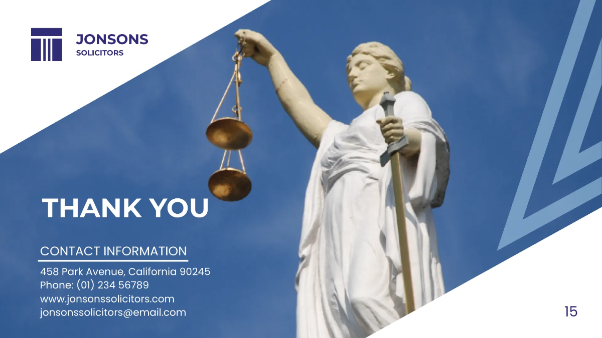 Free Law Firm Presentation Template to Edit Online