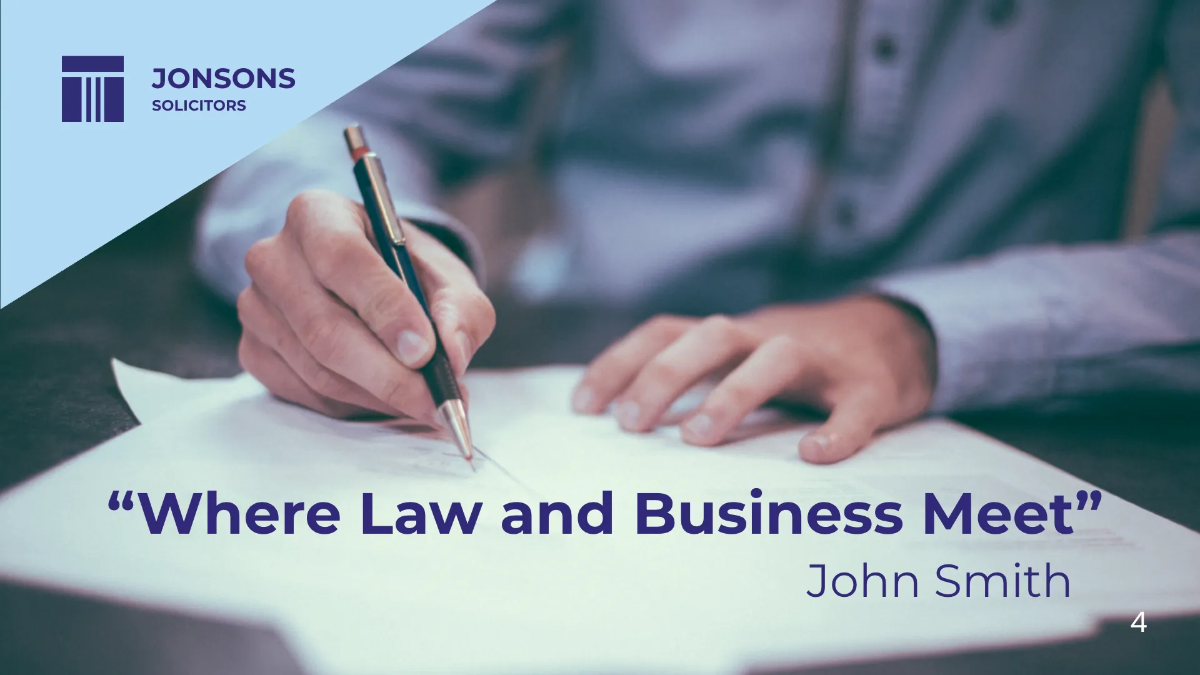 Free Law Firm Presentation Template to Edit Online