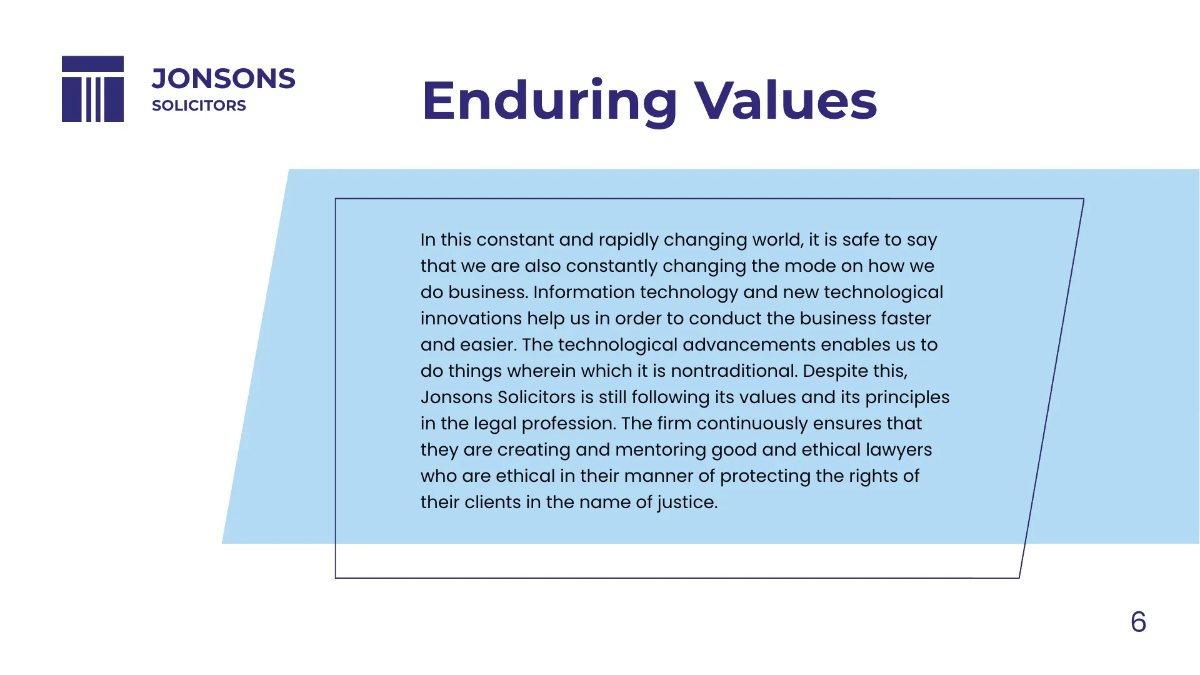 Free Law Firm Presentation Template to Edit Online