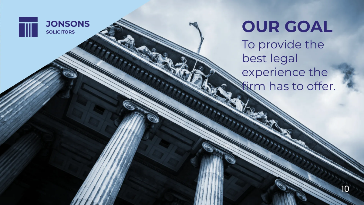 Free Law Firm Presentation Template to Edit Online