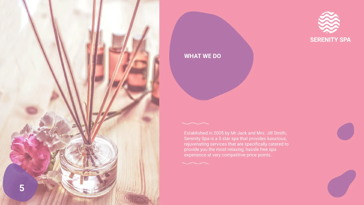 Free Spa Presentation Template to Edit Online