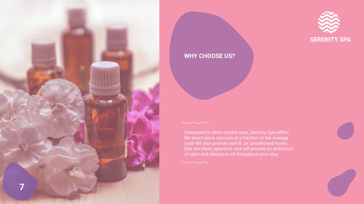 Free Spa Presentation Template to Edit Online