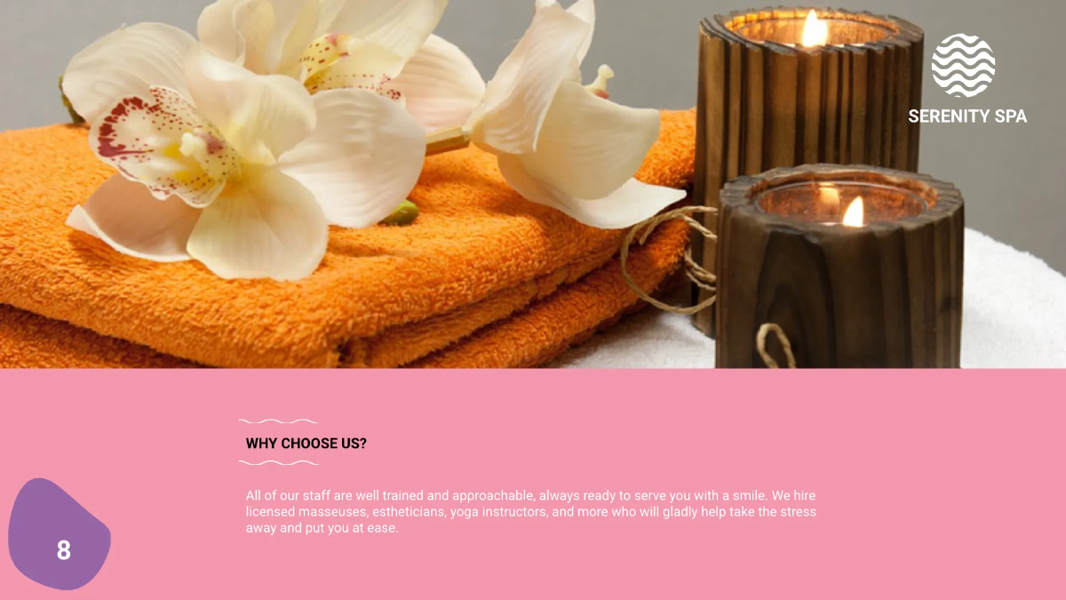 Free Spa Presentation Template to Edit Online