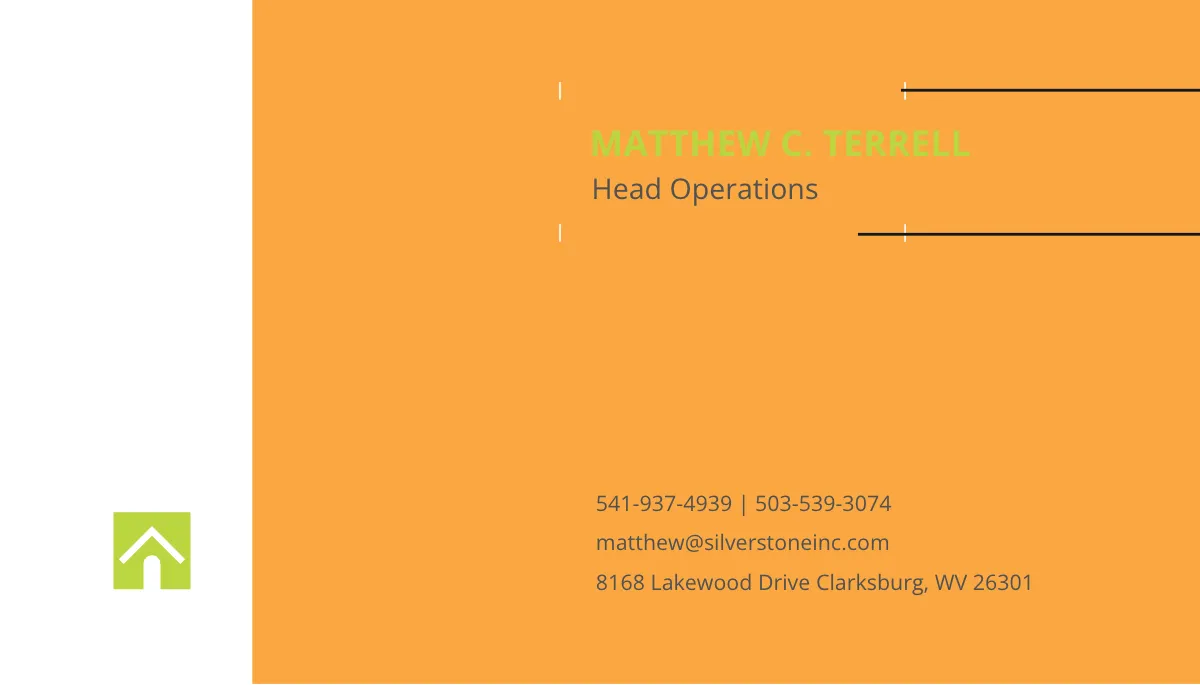 Free General Contractor Business Card Template to Edit Online