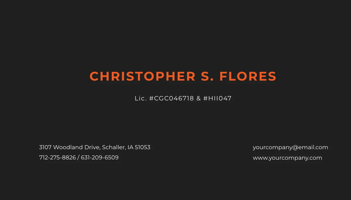 Free Industrial & Commercial Business Card Template to Edit Online
