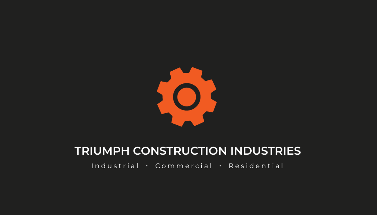 Industrial & Commercial Business Card Template