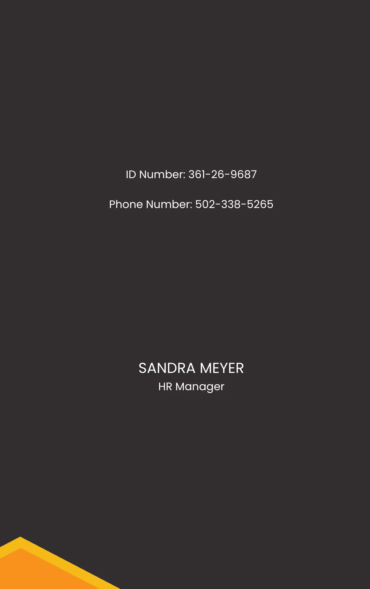 Free Basic Contractor ID Card Template to Edit Online