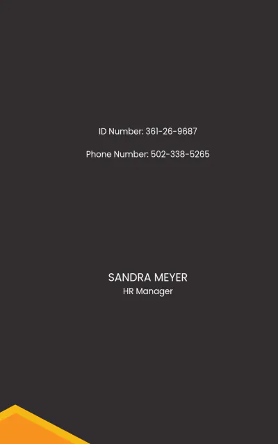 Free Basic Contractor ID Card Template to Edit Online