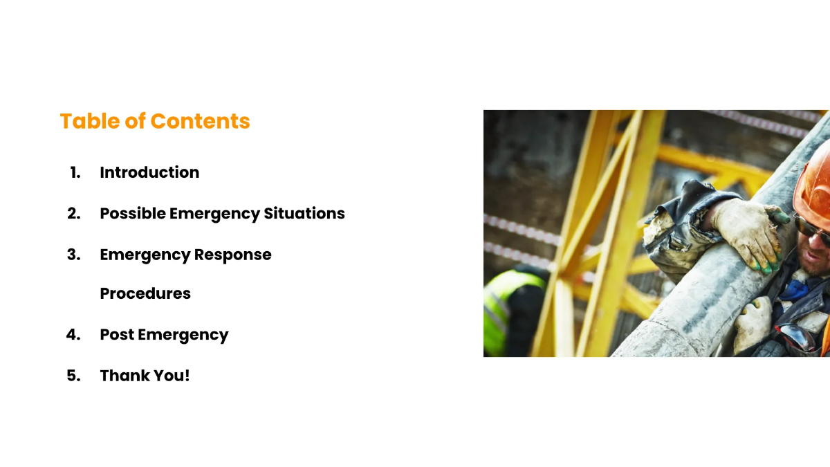 Free Emergency Response Presentation Template to Edit Online