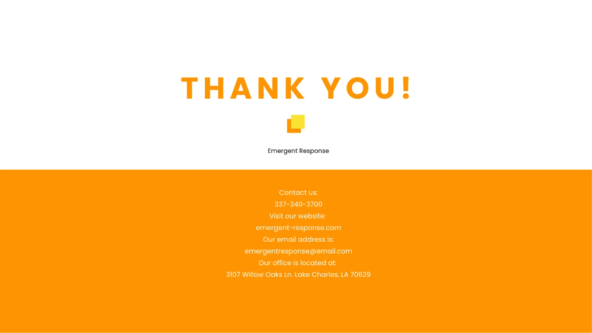 Free Emergency Response Presentation Template to Edit Online