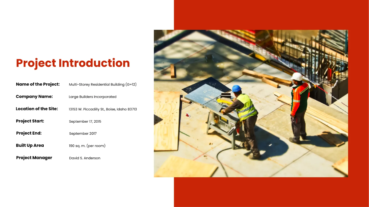 Free Residential Building Presentation Template to Edit Online