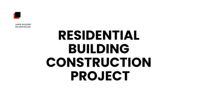 Free Residential Building Presentation Template to Edit Online