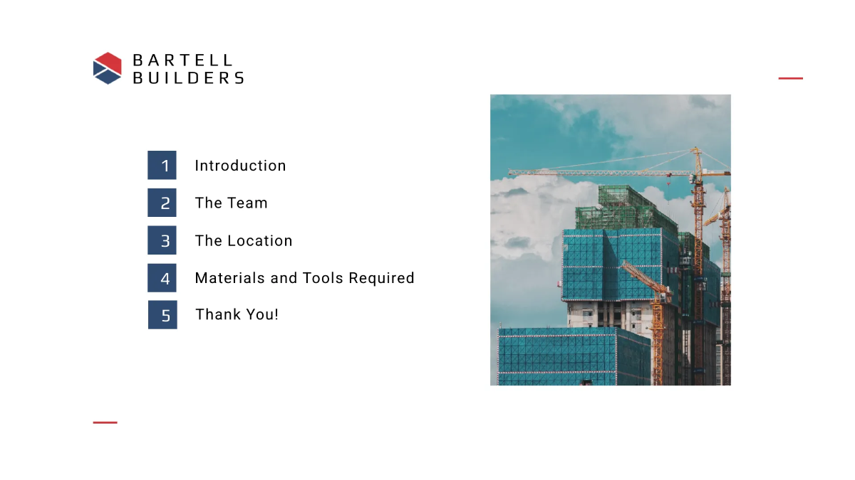 Free Building Presentation Template to Edit Online