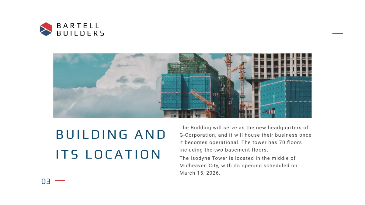 Free Building Presentation Template to Edit Online