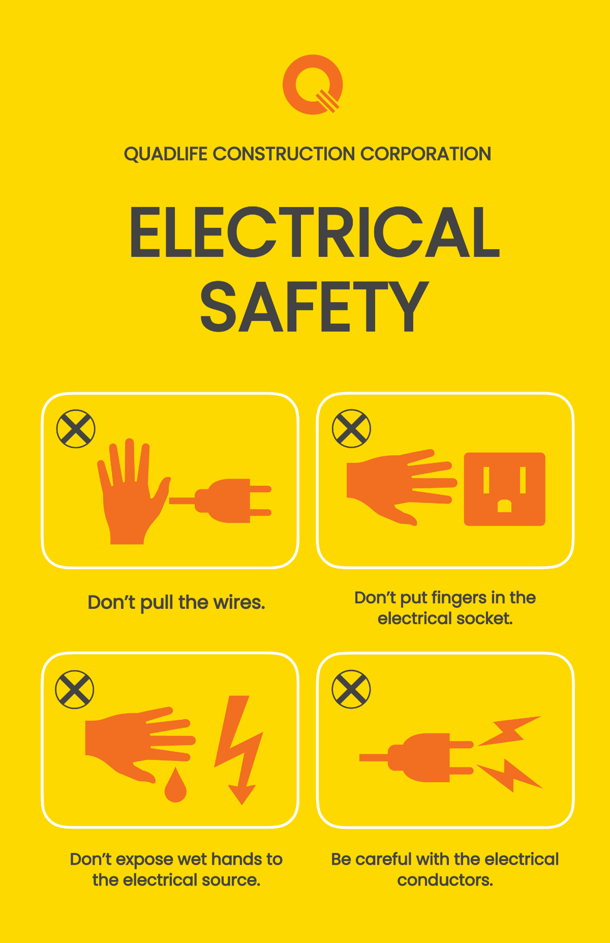 Electrical Safety Poster Template