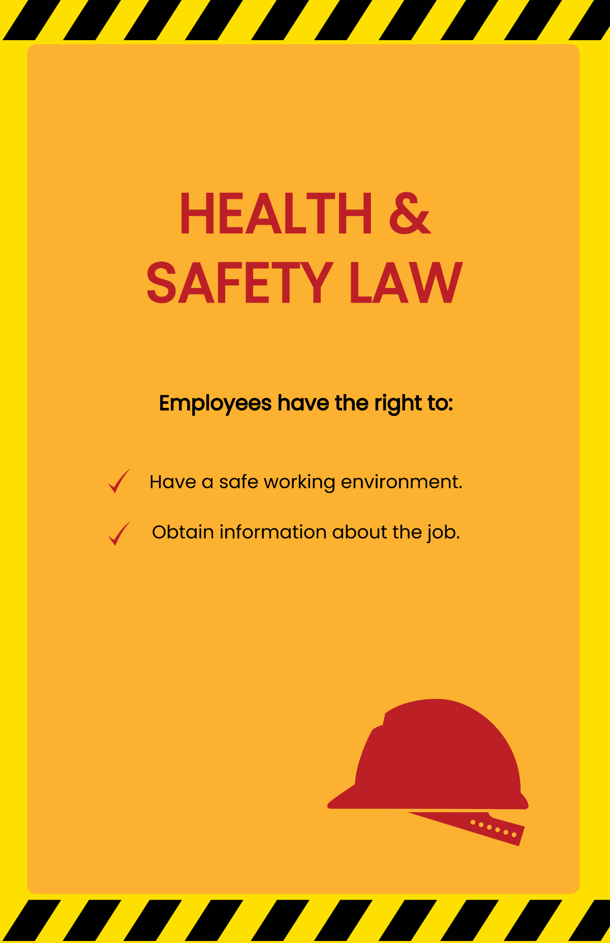 Health & Safety Law Poster Template
