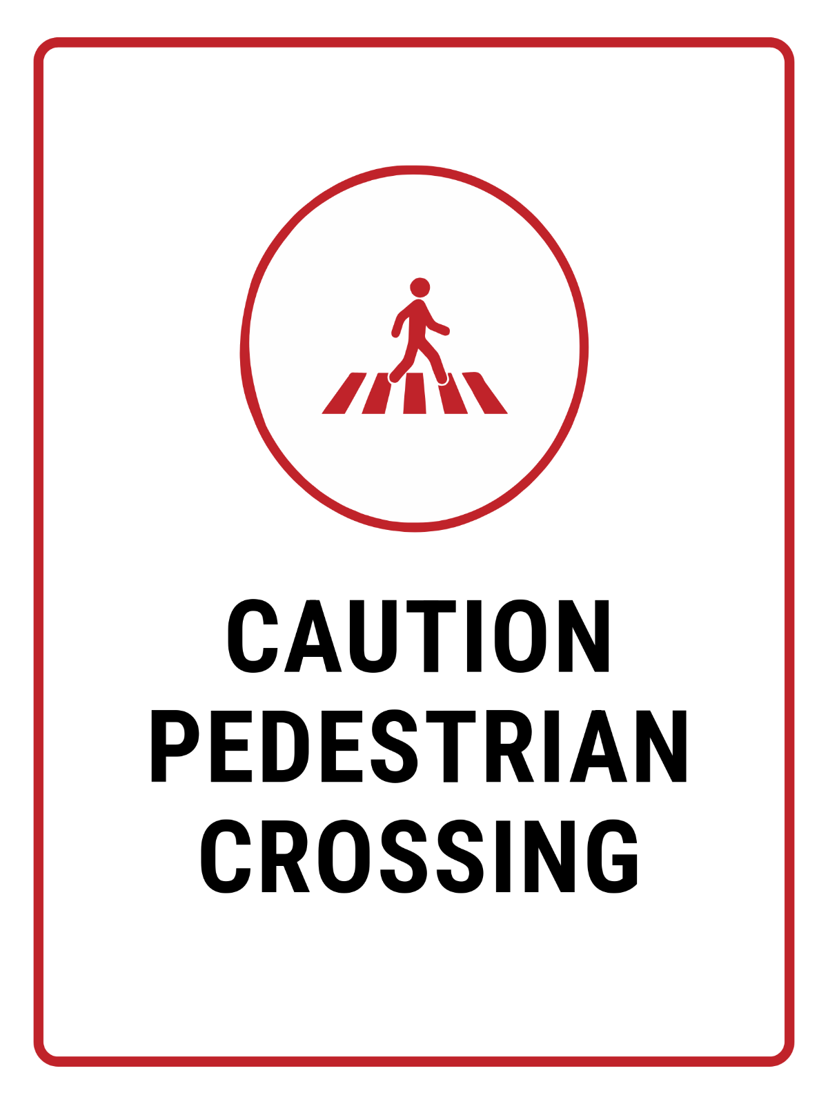 Free Pedestrian Arrow Sign Template