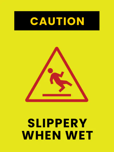 Free Double Sided Floor Sign Template to Edit Online
