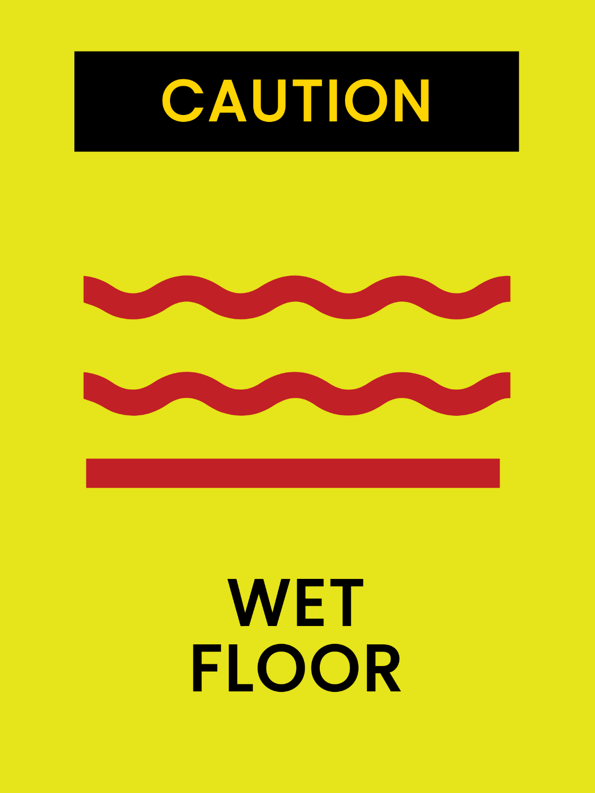 Double Sided Floor Sign Template