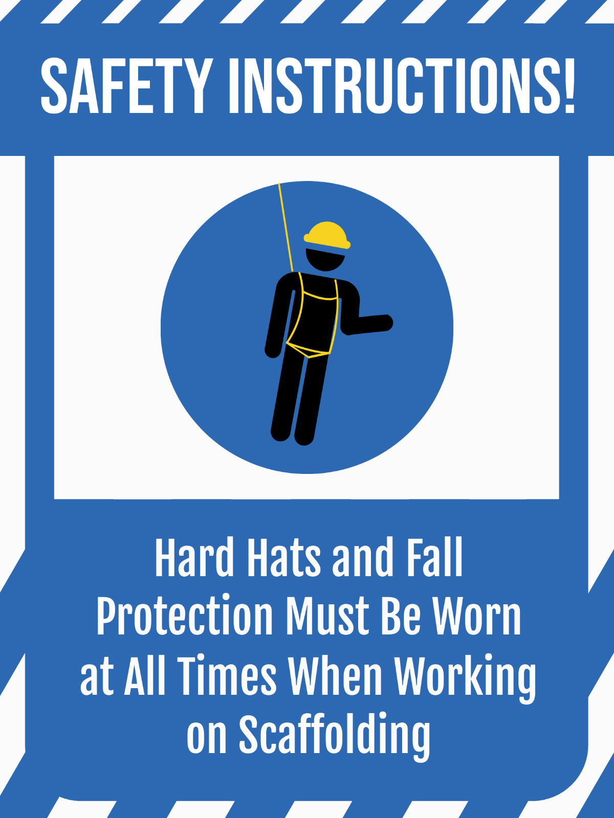 Scaffold Safety Sign